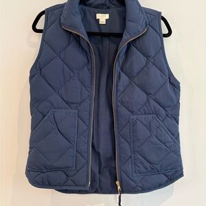 J. Crew Quilted Blue Vest